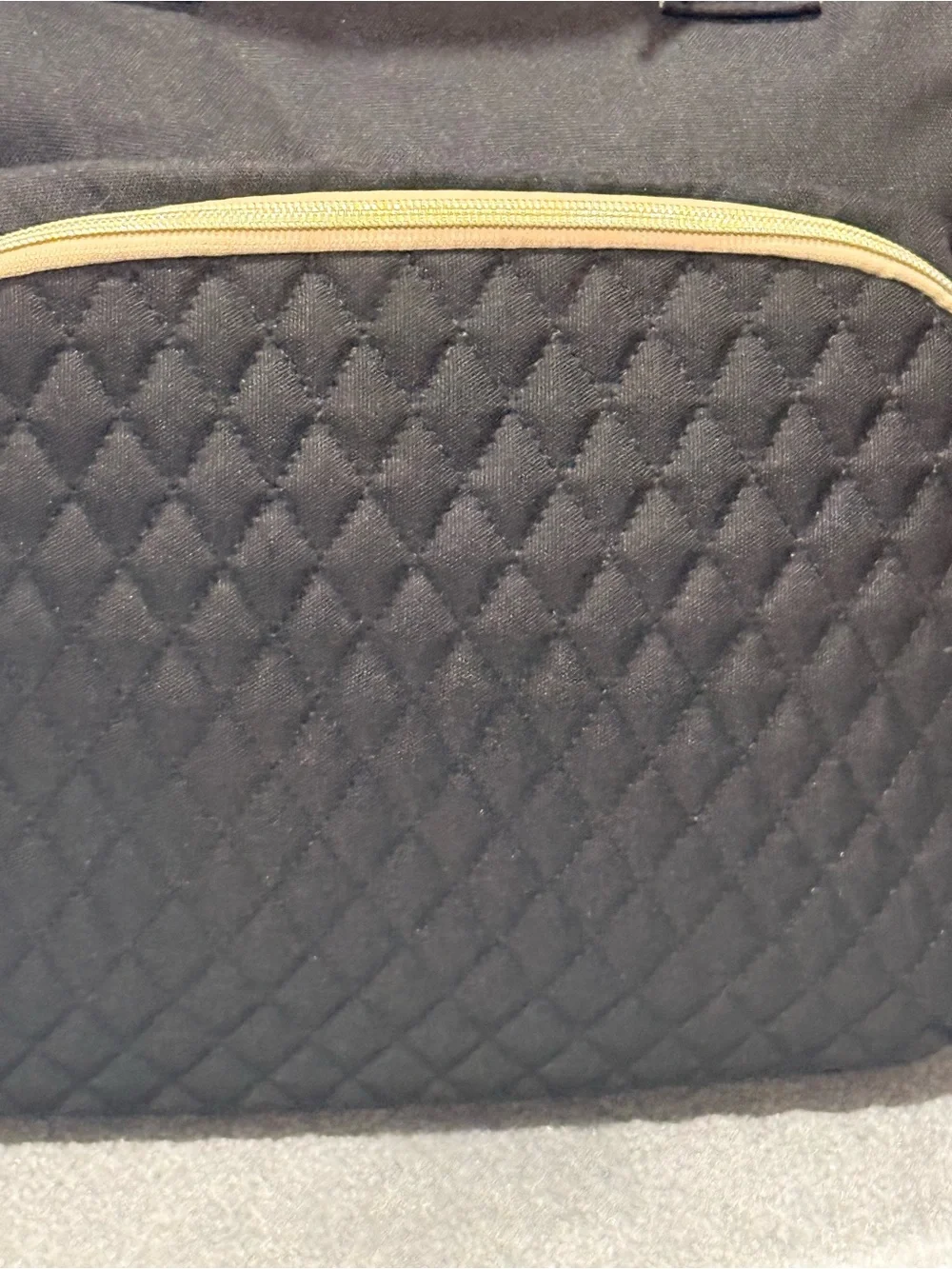 ROSECIN Black Quilted Diaper Bag Backpack Large Baby Travel Bag NEW